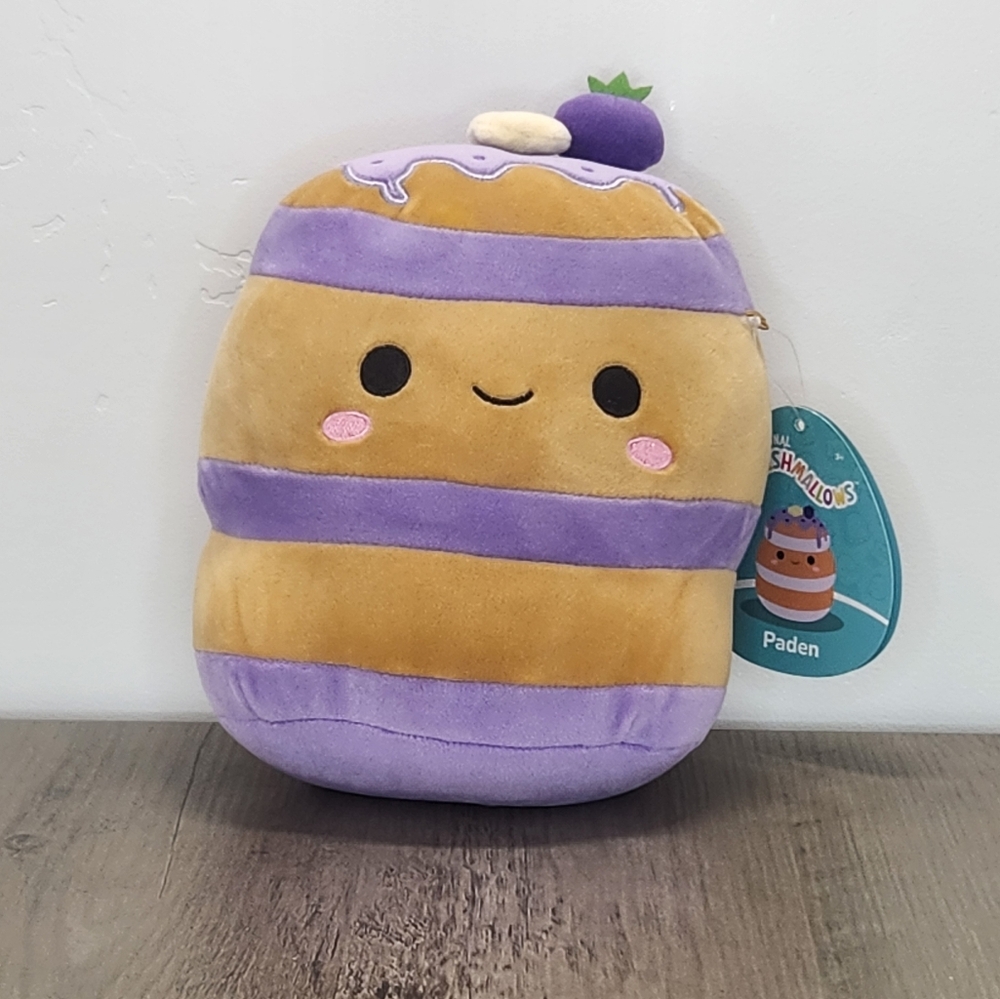 Squishmallow Paden the Blueberry Pancakes 7 in